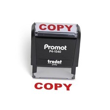 Copy Self Inking Rubber Stamp - Refillable Stampers 9/16 x 1 1/2 inches COPY