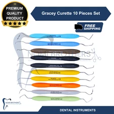 10-Piece Dental Composite LM ARTE Gracey Curette Kit CE