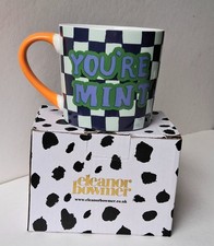 Eleanor Bowmer 'You're Mint' Check Pattern Bone China Mug, New