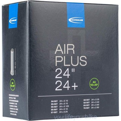 SCHWALBE AV 10+AP SCHLAUCH +24'' AIR PLUS 2.1''-2.8'' E-BIKE MTB 54/70-507 FAHRRAD