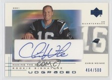 2001 UD Graded Making the Grade Rookie Signatures /500 Chris Weinke #55 Auto wo2