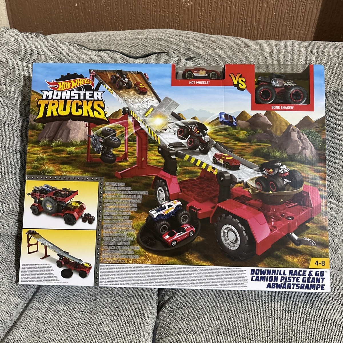 Hot Wheels Monster Trucks Downhill Race Go Set for sale online