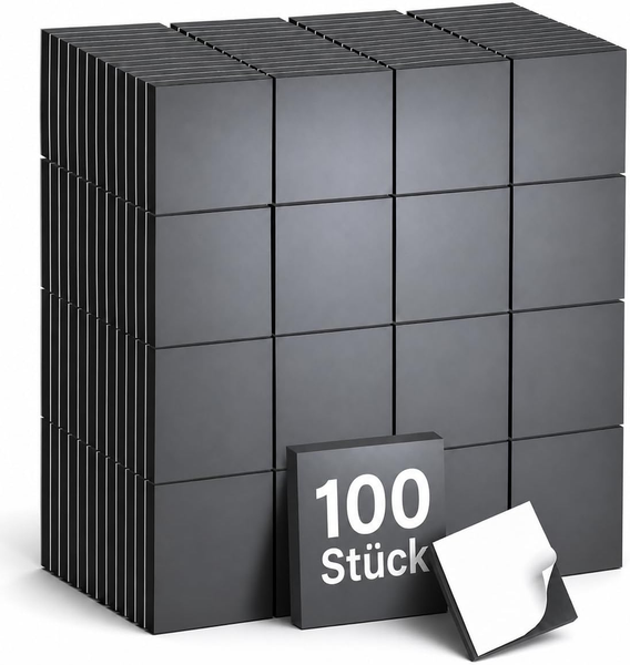 MagnetpläTtchen Selbstklebend - 100X Klebemagnete FüR KüHlschrank, Tafel, BüRo,-image