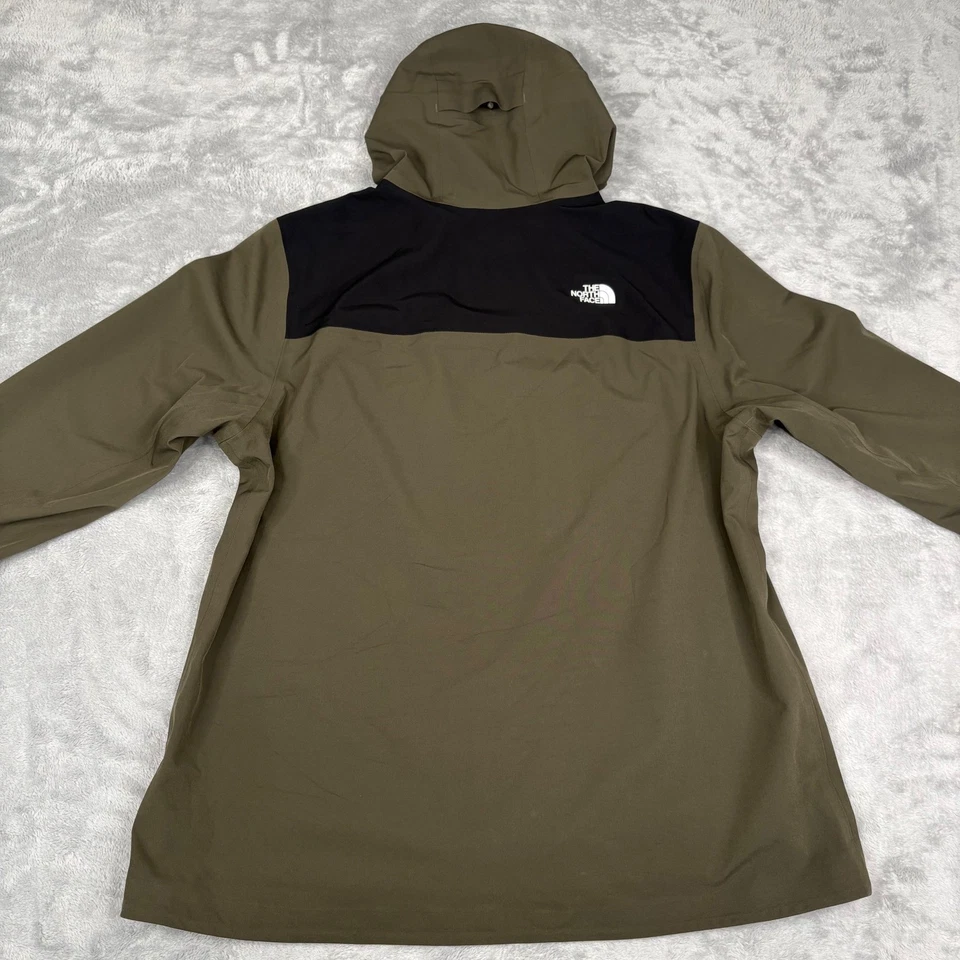 Chaqueta de Lluvia North Face Dryvent Con Capucha Cremallera Mujer XL Negra Verde Oliva Ligera Foto 4 de 4