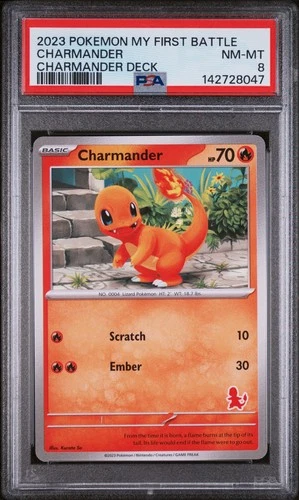 2023 POKEMON MY FIRST BATTLE-CHARMANDER DECK CHARMANDER PSA 8