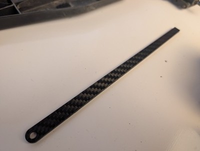 Associated RC10-T3 7333/7334 Extra Long Battery Strap Carbon Fiber CF