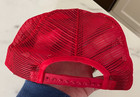 Vtg 80s Snap-On Red Embroidered Checkered Flag Mesh Snapback Hat New Era NOS — photo 2