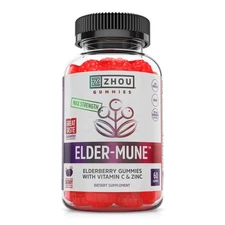 Elder-Mune Elderberry Gummies with Vitamin C and Zinc - Daily Immune Support ...