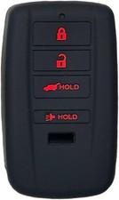 Key Fob Cover for Acura: 4 Buttons Case Fit Acura ILX Black