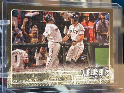 2015 Topps Series 1 Gold 0330/2015 Hunter Pence World Series Game 4 #9