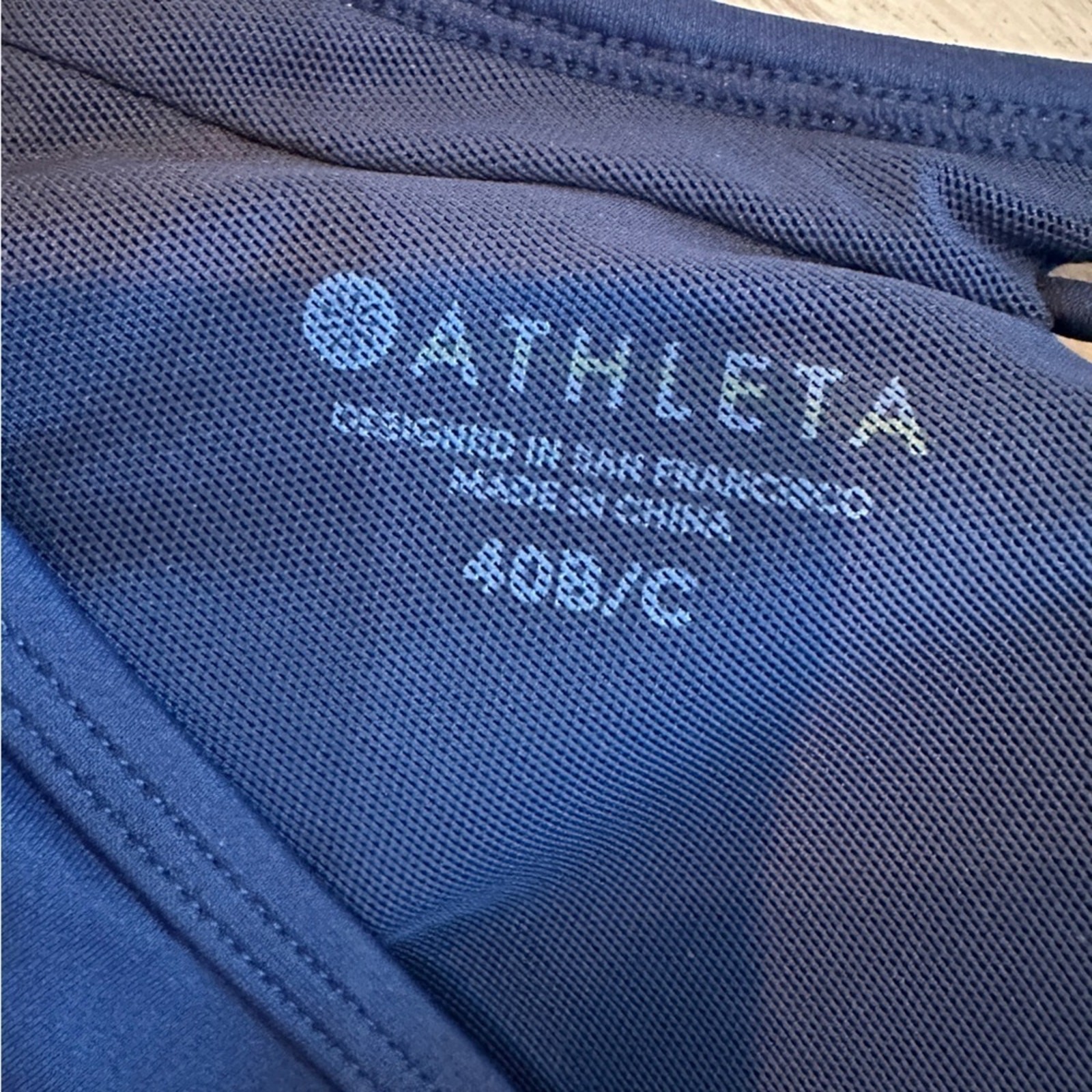 Athleta high neck loop braid supportive underwire… - image 3