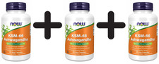 3 x NOW Foods KSM-66 Ashwagandha - 90 vcaps (277,59 EUR/kg)