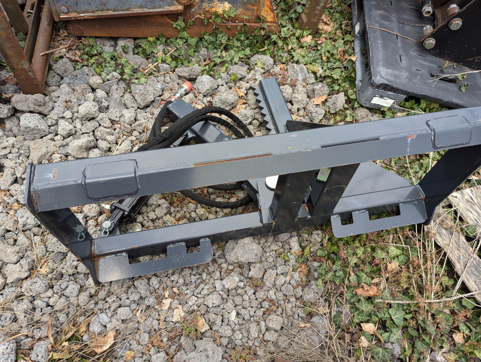 Skid Steer Tree and Post Puller Attachment Land Honor Skidsteer 