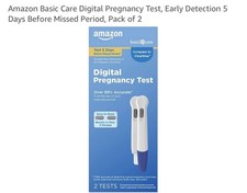 Amazon Basic Care Digital Pregnancy Test Pack Of 2