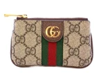 GUCCI Ophidia GG Supreme Key Case Coin Purse Chain Wallet 671722 w/BOX
