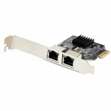 StarTech 2-Port Gigabit PCIe Network Adapter Card, Works with Windows and Linux