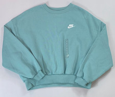 Girl's Youth Nike Sportswear Club Fleece Boxy Oversized Fit Crewneck Sweatshirt