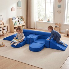 Modular Kids Play Couch Toddler Climb & Crawl Foam Playset 10 PCS