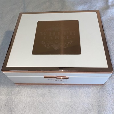 Rocky Patel White Label Toro Cigar Box, Bright Copper Trim, Simply Beautiful.
