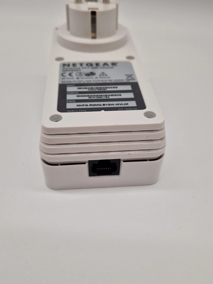 NETGEAR Powerline AV+ 200 Netzwerkadapter XAV2501  Powerline PLC Steckdose - Bild 3 von 4