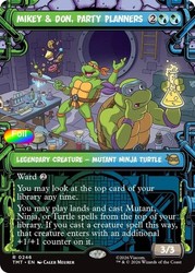 Mikey & Don, Party Planners (Showcase) #246/343 Foil - Teenage Mutant Ninja Turtles MTG