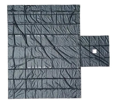 Airbag / Parachute Fabric UltraLight Lumber Tarp 20 x 27 (6' Drop) - Black & ...
