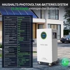 16kWh Batteriespeicher 48V PV Solar Stromspeicher Akku 314Ah LiFePO4 Lithium Neu