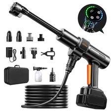 Idropulitrice Senza Fili Alimentata a Batteria,1880 PSI Idropulitrice Portatile con
