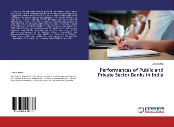 Performances Of Public And Private Sector Banks In India Sunita Khola Buch 96 S.-image