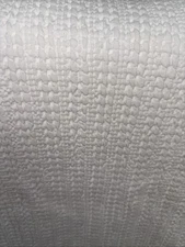 Pottery Barn HONEYCOMB Waffleweave EURO  Shams ~Set of Two~ White 26x26