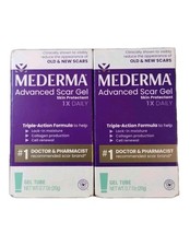 2 Mederma Advanced Scar Gel, 0.7oz Gel Tube Each, Tripple-Action Formula 12/27