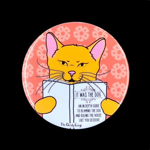 Naughty Orange Cat Funny Cartoon Art Ornament Gift and Collectible Decor - Picture 11 of 12