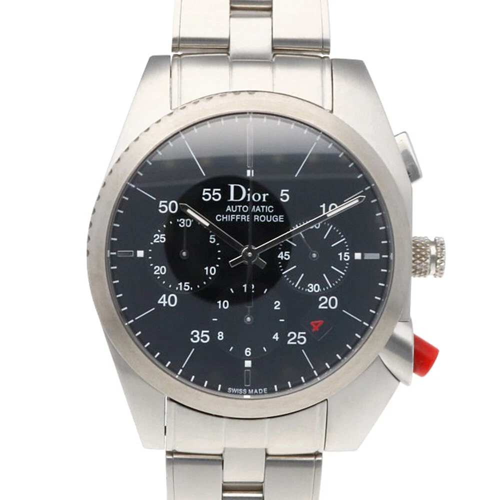 Montres Christian Dior Cyfuru Rouge A02 acier inoxydable coque blanche occasion
