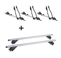 3X FahrradträGer Sagittar+Alu DachträGer RB003 FüR FüR Jaguar Xf Sw 5TüRer Ab 13