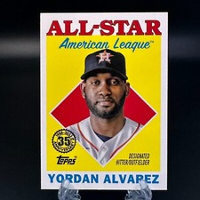 2023 Topps Yordan Alvarez 1988 Topps Baseball All-Stars #88AS-15 Houston Astros