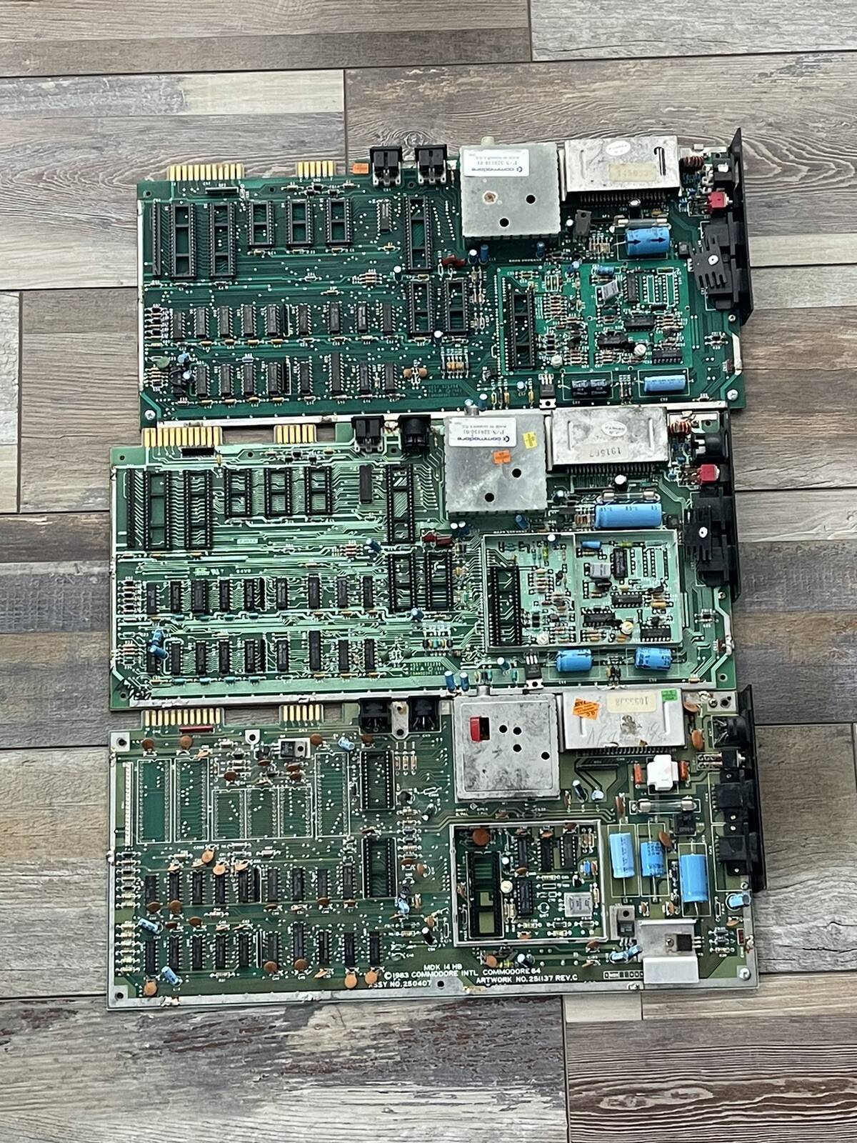 Lot of 3 Commodore 64 motherboards for parts or repair eBay