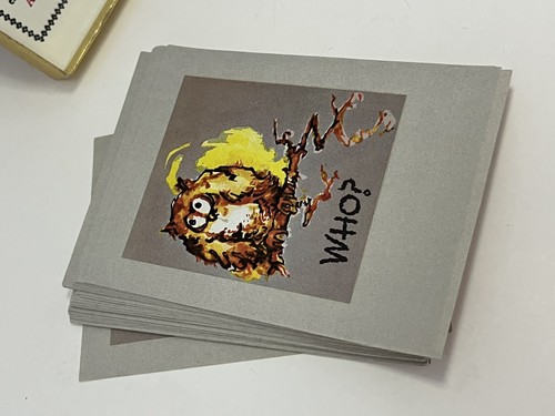 Vintage Antioch Bookplate Company Bookplates Who? Cartoon Owl On Branch - Picture 2 of 4