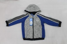  INFANT BOYS ADIDAS ORIGINALS FLEECE HOODED TRACKSUIT TOP 