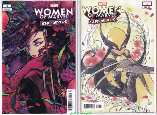 WOMEN OF MARVEL SHE DEVILS #1 ROSE BESCH + PEACH MOMOKO VAR. 2PK MARVEL 2025 NM
