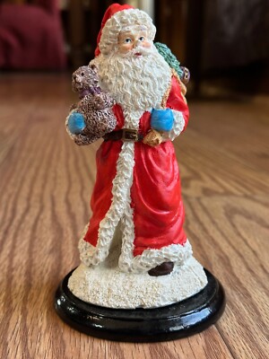 Standing Santa Claus with Teddy Bear Christmas Figure - 24  Santa Claus Figurine with Teddy Bear display picture 1