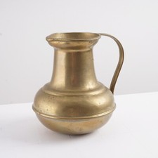 Messing Wasserkrug Krug Vintage ca. 17 cm hoch