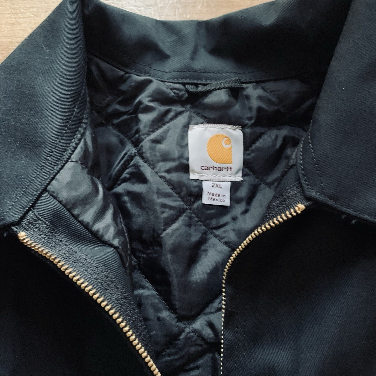 Carhartt J293 Quilted Insulated Twill Work Jacket Black Carhartt J293 Quilted Insulated Twill Work Jacket Black