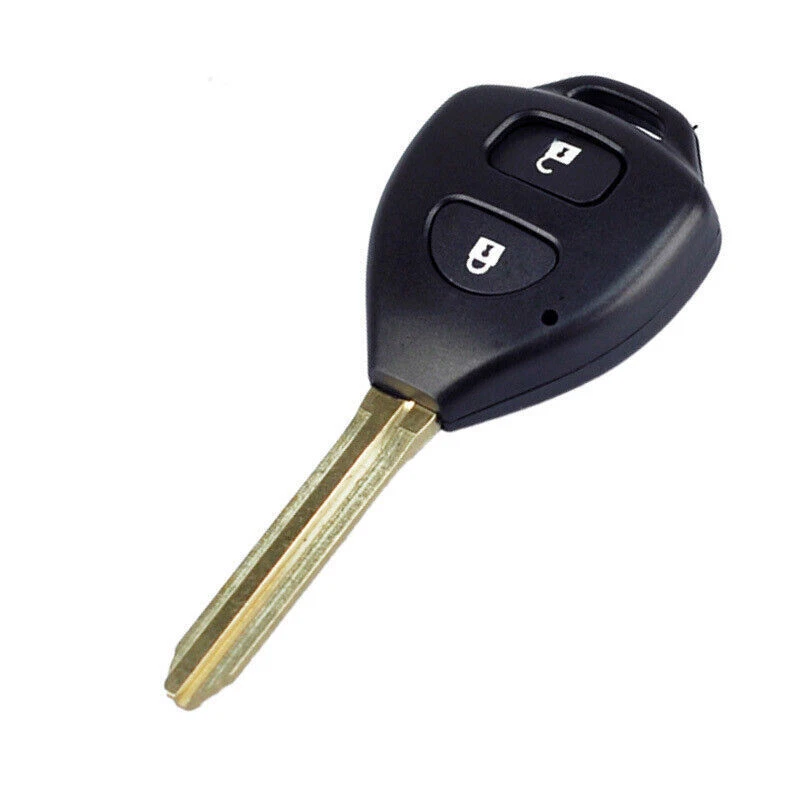 Funda Carcasa Llave Remoto 10 PIEZAS para Toyota Carola 2 Botones Hoja Sin Cortar Foto 4 de 4