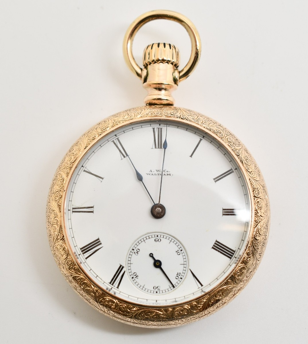 1881 Waltham 11 Jewel Open Face Gold Filled Pocket Watch #WATCH334