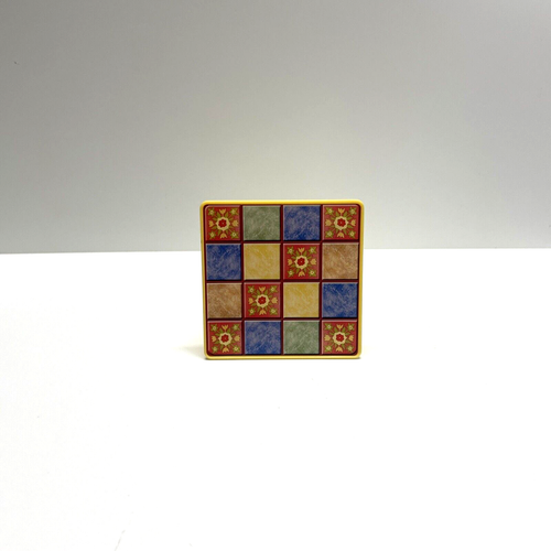 Fisher Price Loving Family Dollhouse Kitchen Top Tiled Table Yellow 3.5" - Picture 5 of 9