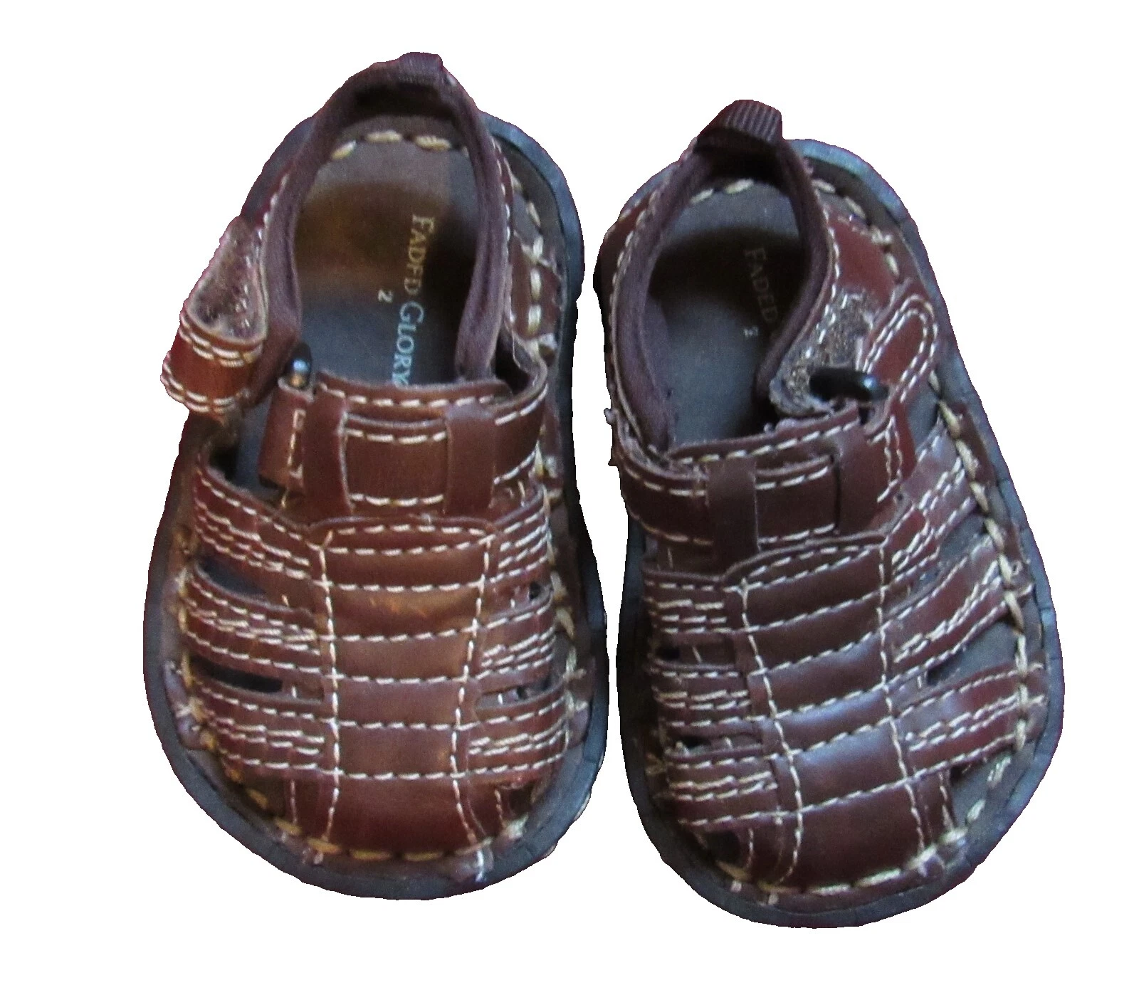 Faded Glory Marrón Imitación Cuero Zapatos de Bebé