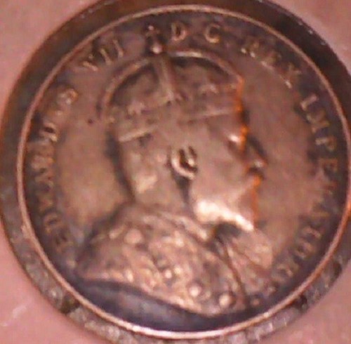 1903 H Canada 10-Cent, poss. Dbl/DieChip Mint Mark Error; Old Coin Foreign Money - Picture 3 of 7