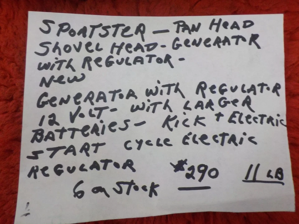 Sportster, Panhead, Shovelhead, Generator with Regulator, Standard High Output - Image 4 of 4