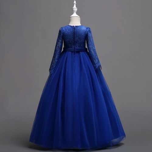 Wedding Party Flower Girls Long Dress Bridesmaid Pageant Christmas Evening Gown - Picture 9 of 228