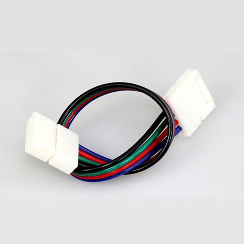 10PCS 4pin Connector PCB Clip Solderless Adapter For 5050 RGB LED Strip Lights - Picture 6 of 35